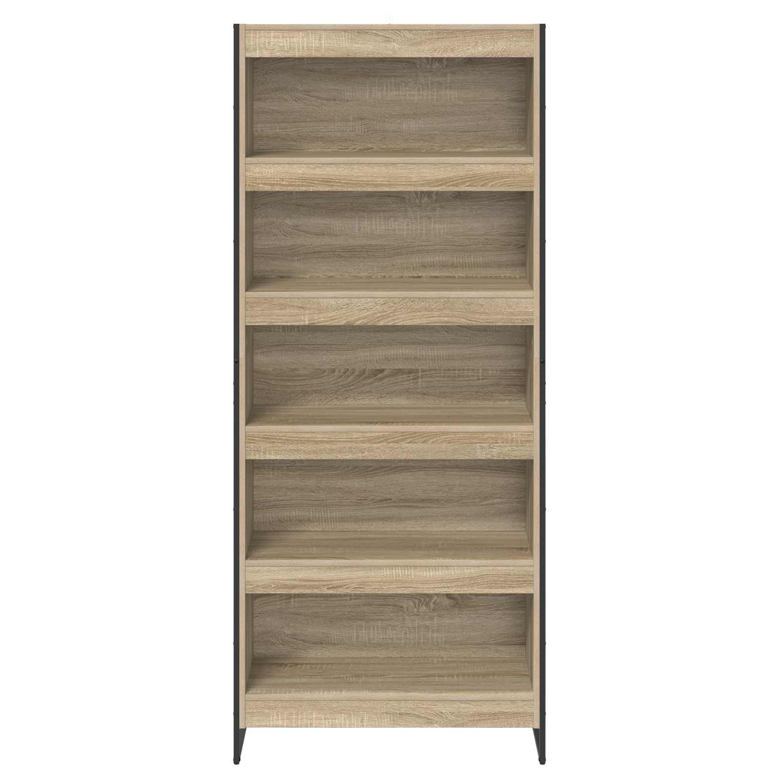 Boekenkast 2 pcs Sonoma 80 x 30 x 155 cm Bewerkt hout