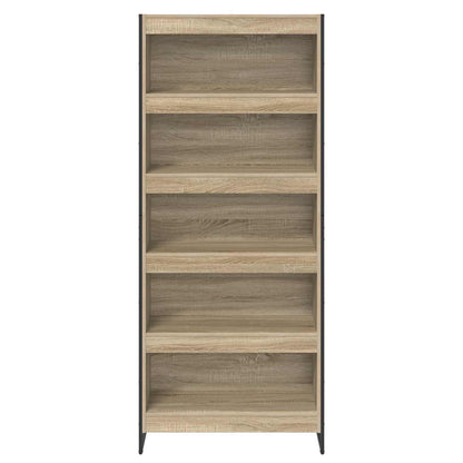 Boekenkast 2 pcs Sonoma 80 x 30 x 155 cm Bewerkt hout