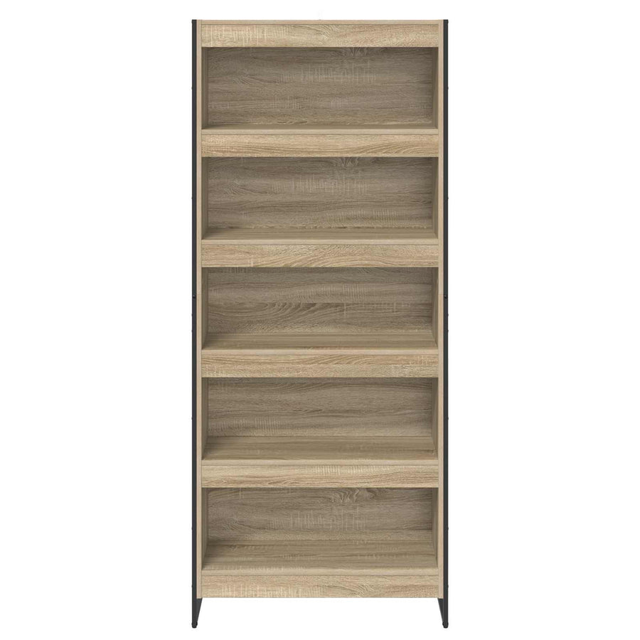 Boekenkast 2 pcs Sonoma 80 x 30 x 155 cm Bewerkt hout