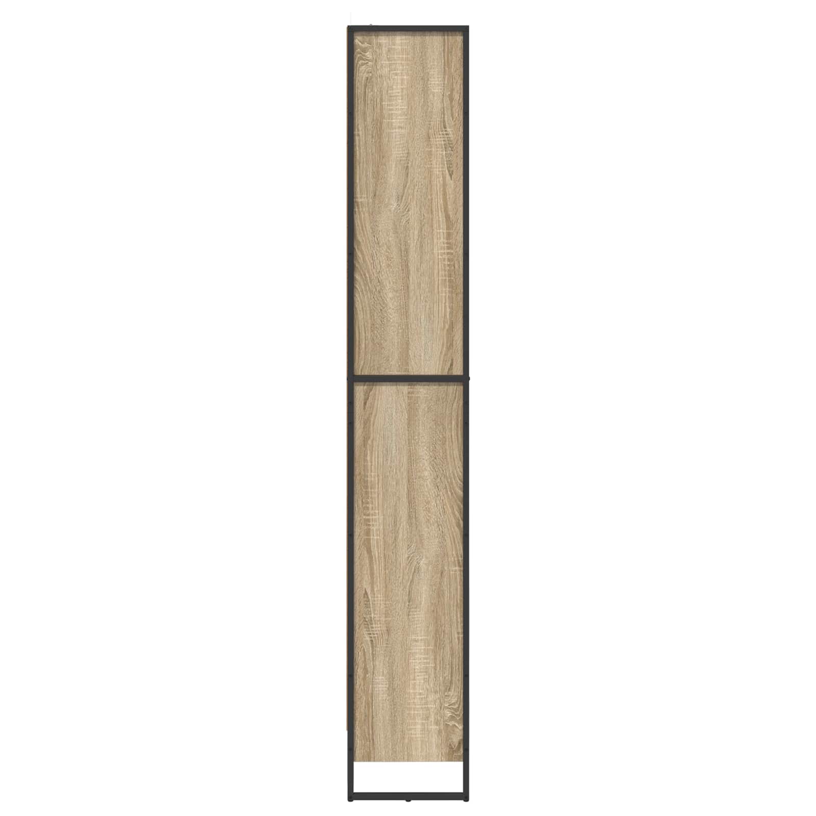 Boekenkast 2 pcs Sonoma 80 x 30 x 155 cm Bewerkt hout