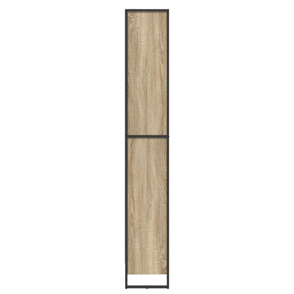 Boekenkast 2 pcs Sonoma 80 x 30 x 155 cm Bewerkt hout