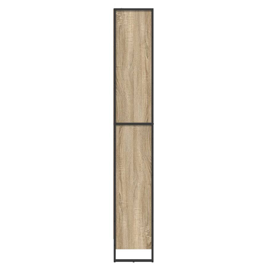 Boekenkast 2 pcs Sonoma 80 x 30 x 155 cm Bewerkt hout
