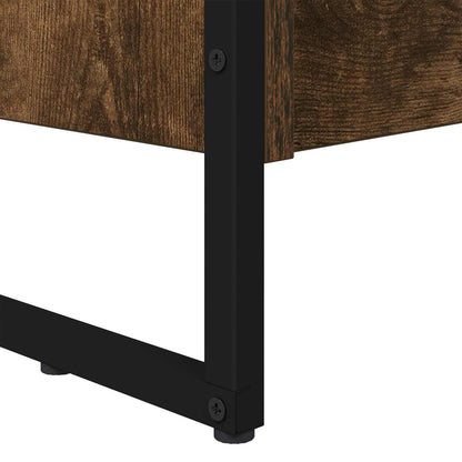 Boekenkast 2 pcs Rook Eik 80 x 30 x 155 cm Bewerkt hout