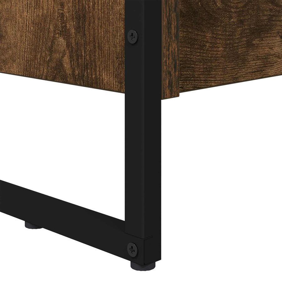Boekenkast 2 pcs Rook Eik 80 x 30 x 155 cm Bewerkt hout