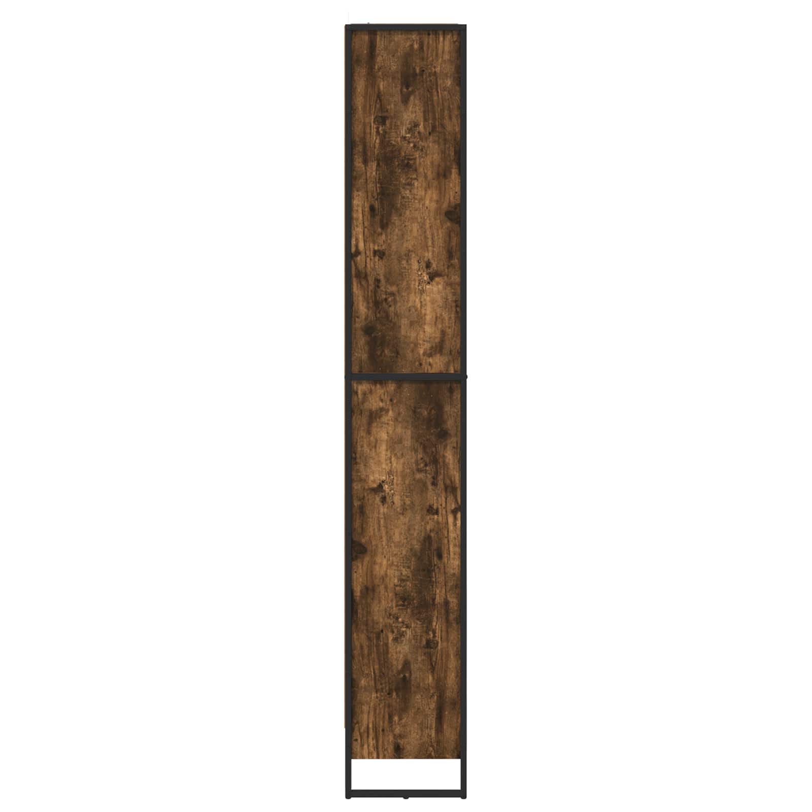 Boekenkast 2 pcs Rook Eik 80 x 30 x 155 cm Bewerkt hout