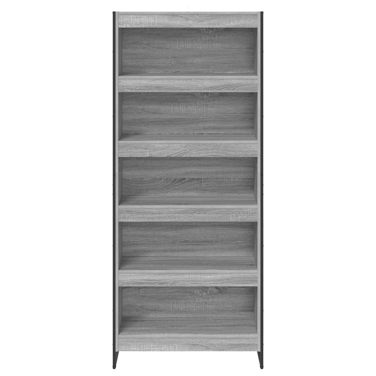 Boekenkast 2 pcs Grijs Sonoma 80 x 30 x 155 cm Bewerkt hout