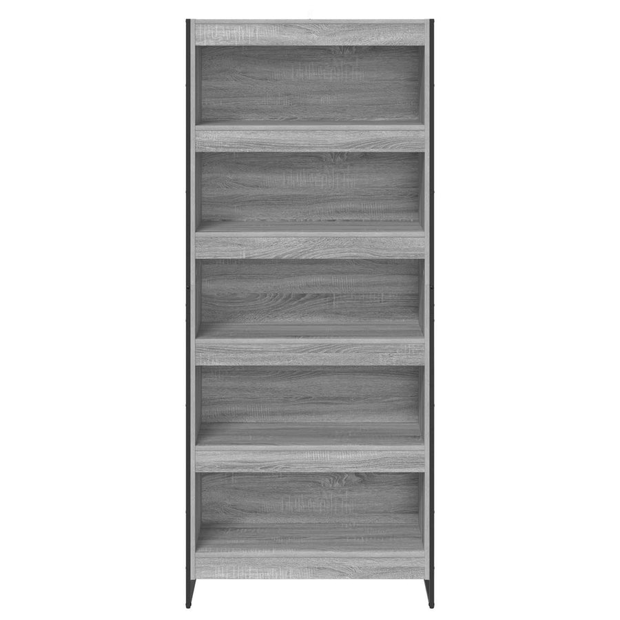 Boekenkast 2 pcs Grijs Sonoma 80 x 30 x 155 cm Bewerkt hout