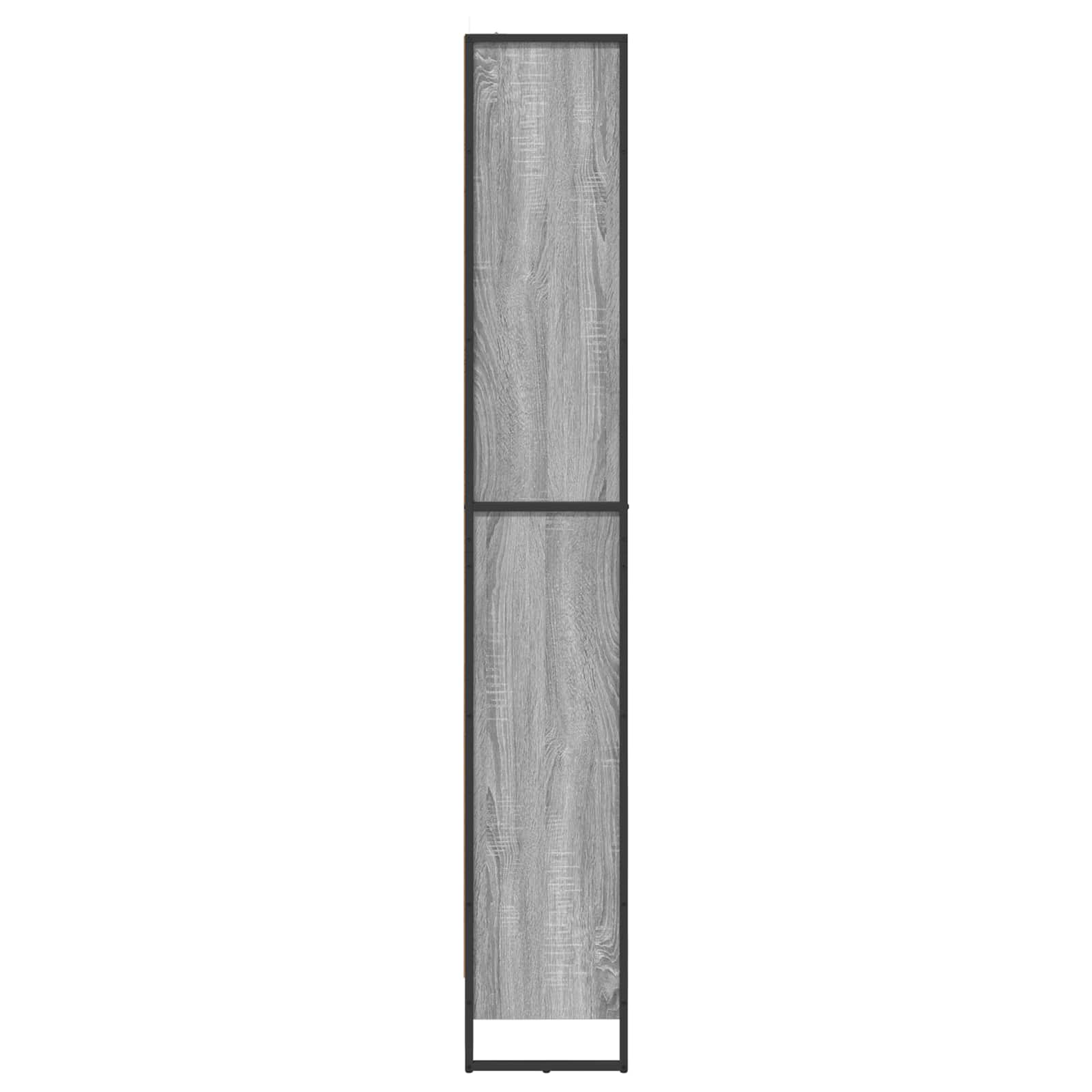 Boekenkast 2 pcs Grijs Sonoma 80 x 30 x 155 cm Bewerkt hout