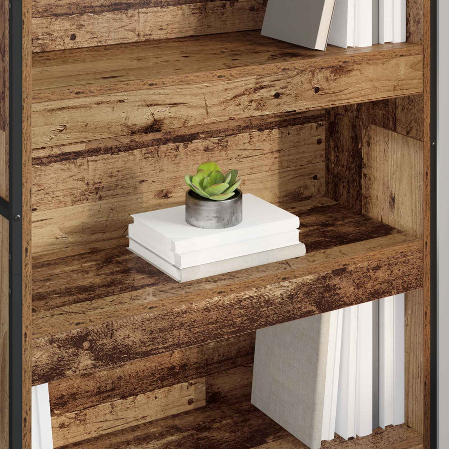 Boekenkast 2 pcs Oud Hout 80 x 30 x 155 cm Bewerkt hout