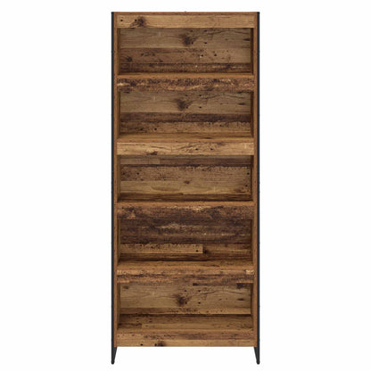 Boekenkast 2 pcs Oud Hout 80 x 30 x 155 cm Bewerkt hout