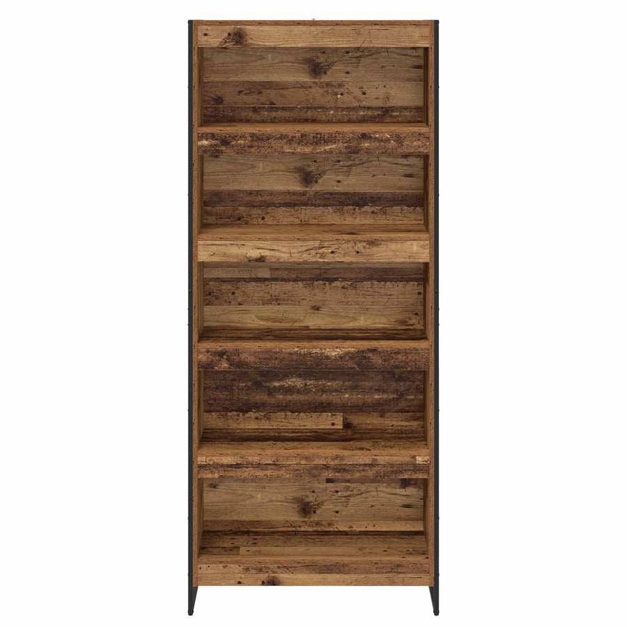 Boekenkast 2 pcs Oud Hout 80 x 30 x 155 cm Bewerkt hout