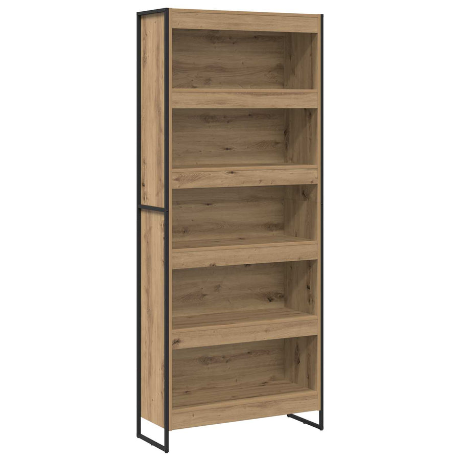 Boekenkast 2 pcs Ambachtelijk eiken 80 x 30 x 155 cm