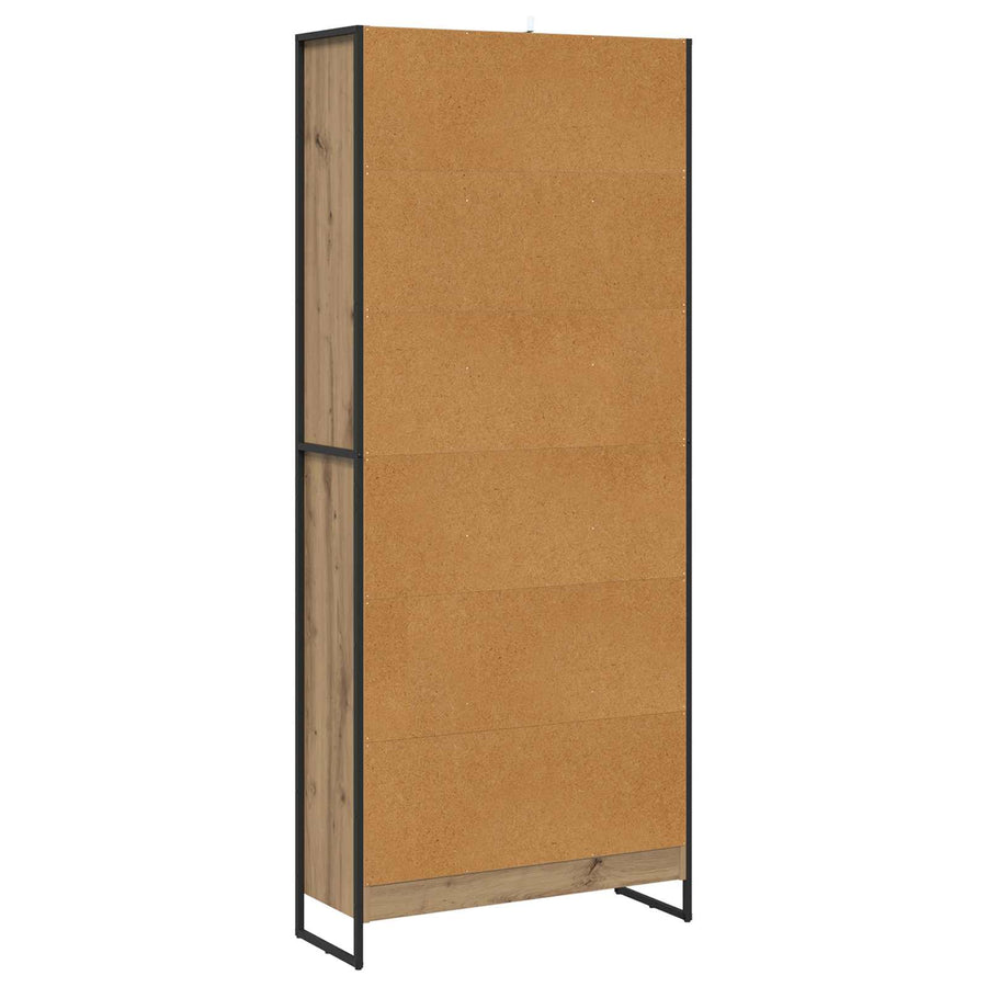 Boekenkast 2 pcs Ambachtelijk eiken 80 x 30 x 155 cm