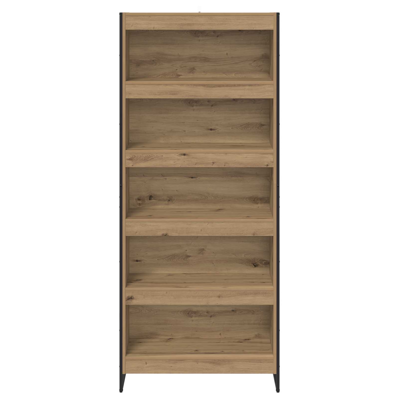 Boekenkast 2 pcs Ambachtelijk eiken 80 x 30 x 155 cm