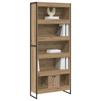 Boekenkast 2 pcs Ambachtelijk eiken 80 x 30 x 155 cm