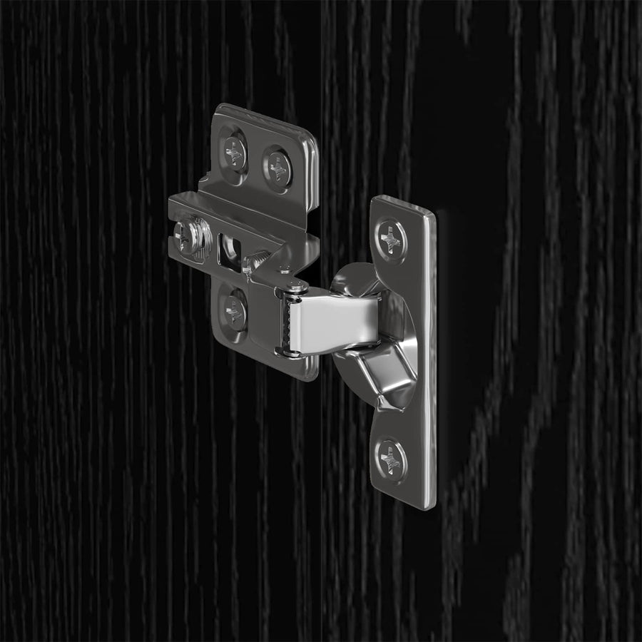 Warderobe 2 pcs Zwart Eiken 50 x 50 x 200 cm Bewerkt hout