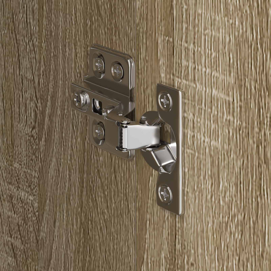 Warderobe met opslag 2 pcs Sonoma 50 x 50 x 200 cm Bewerkt hout