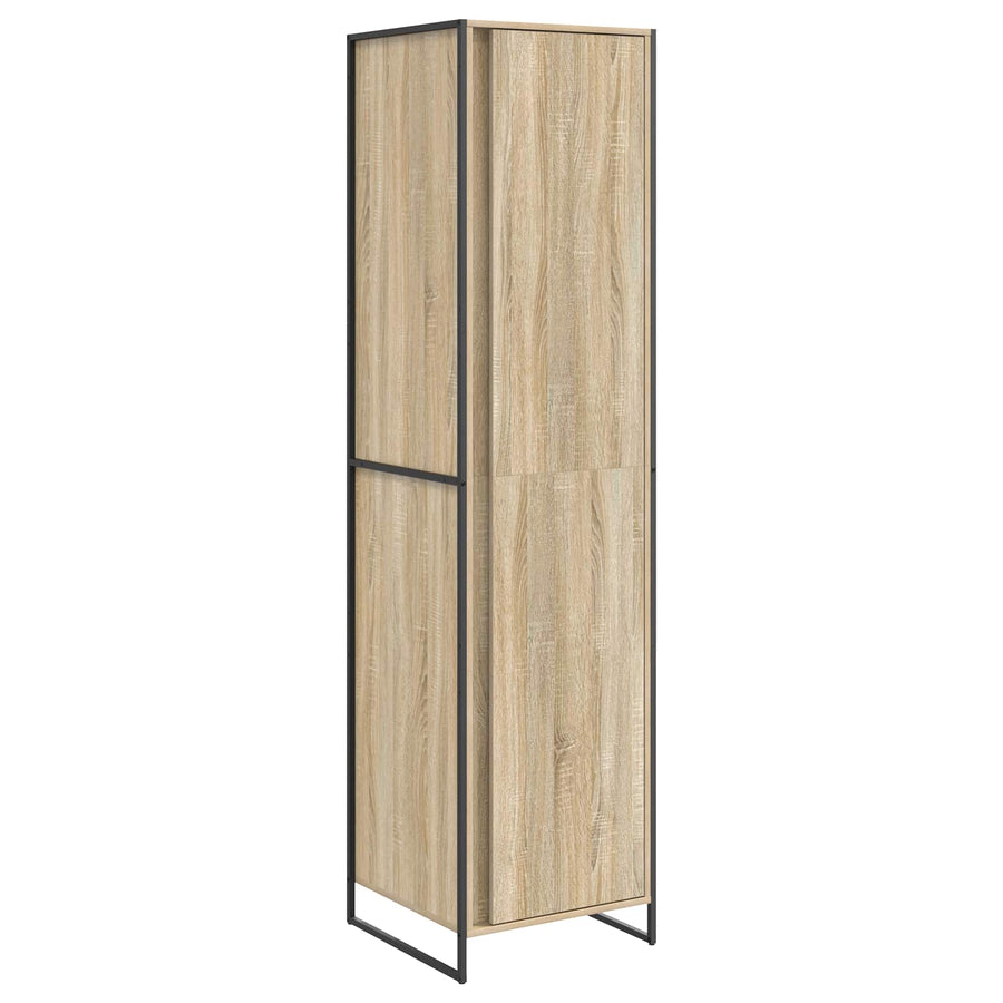 Warderobe met opslag 2 pcs Sonoma 50 x 50 x 200 cm Bewerkt hout