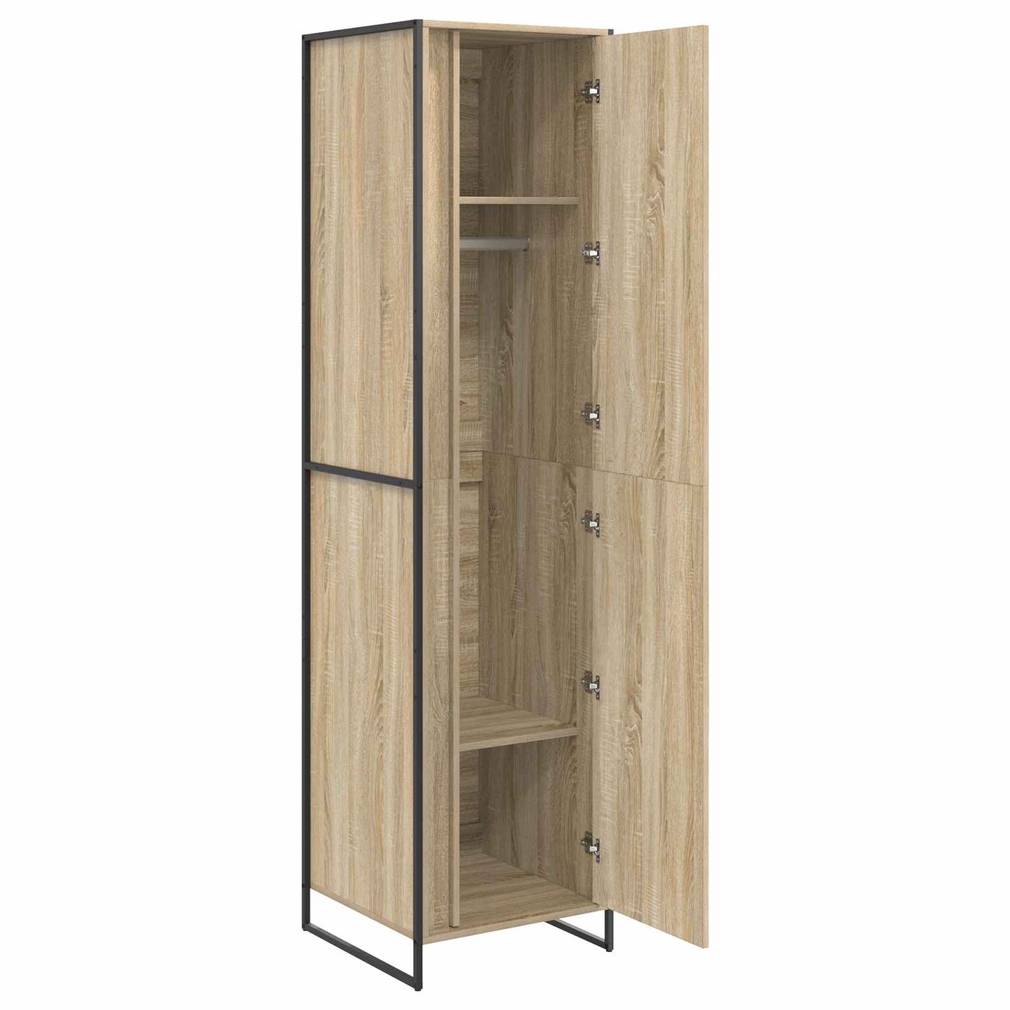 Warderobe met opslag 2 pcs Sonoma 50 x 50 x 200 cm Bewerkt hout