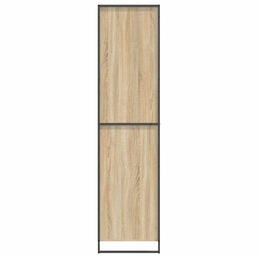 Warderobe met opslag 2 pcs Sonoma 50 x 50 x 200 cm Bewerkt hout