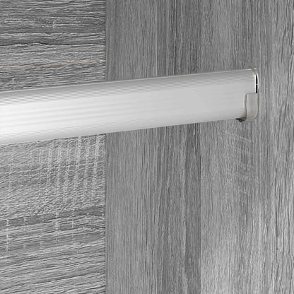 Warderobe 2 pcs Grijs Sonoma 50 x 50 x 200 cm Bewerkt hout