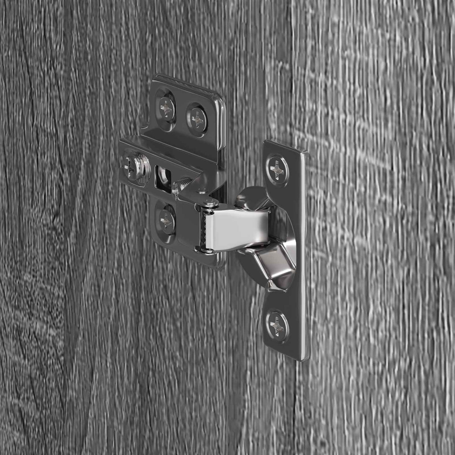 Warderobe 2 pcs Grijs Sonoma 50 x 50 x 200 cm Bewerkt hout