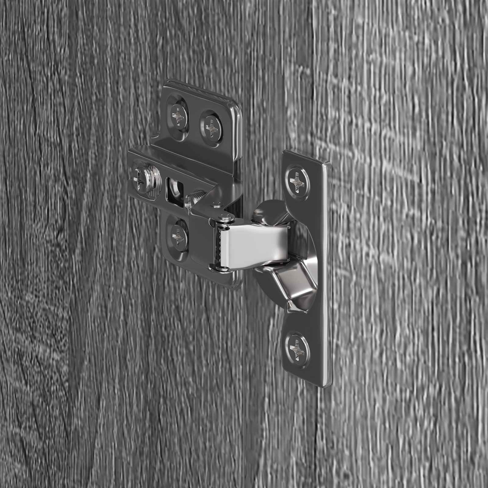 Warderobe 2 pcs Grijs Sonoma 50 x 50 x 200 cm Bewerkt hout