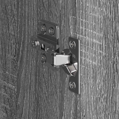 Warderobe 2 pcs Grijs Sonoma 50 x 50 x 200 cm Bewerkt hout