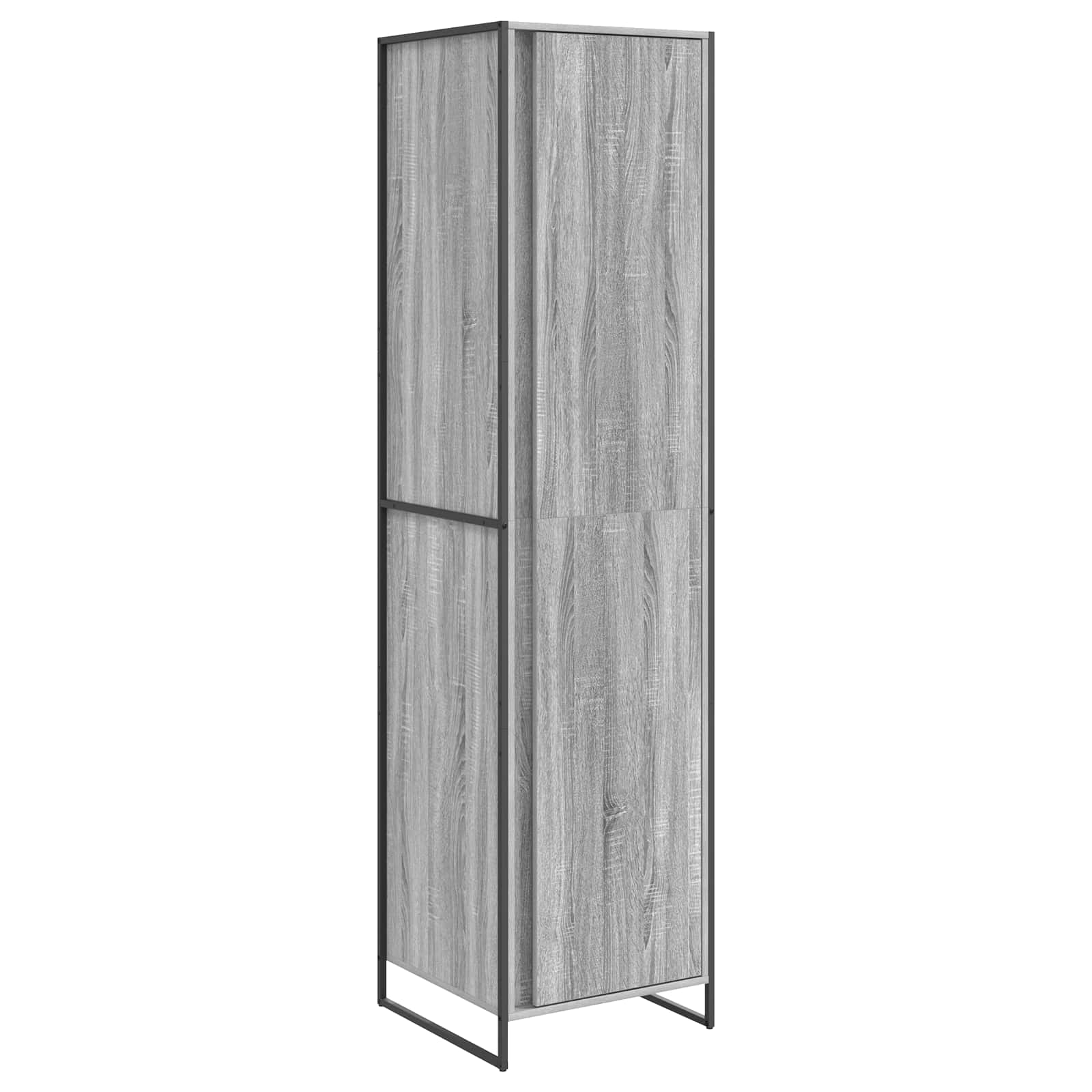 Warderobe 2 pcs Grijs Sonoma 50 x 50 x 200 cm Bewerkt hout