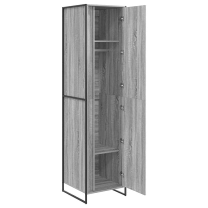 Warderobe 2 pcs Grijs Sonoma 50 x 50 x 200 cm Bewerkt hout