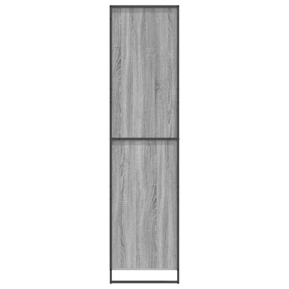 Warderobe 2 pcs Grijs Sonoma 50 x 50 x 200 cm Bewerkt hout