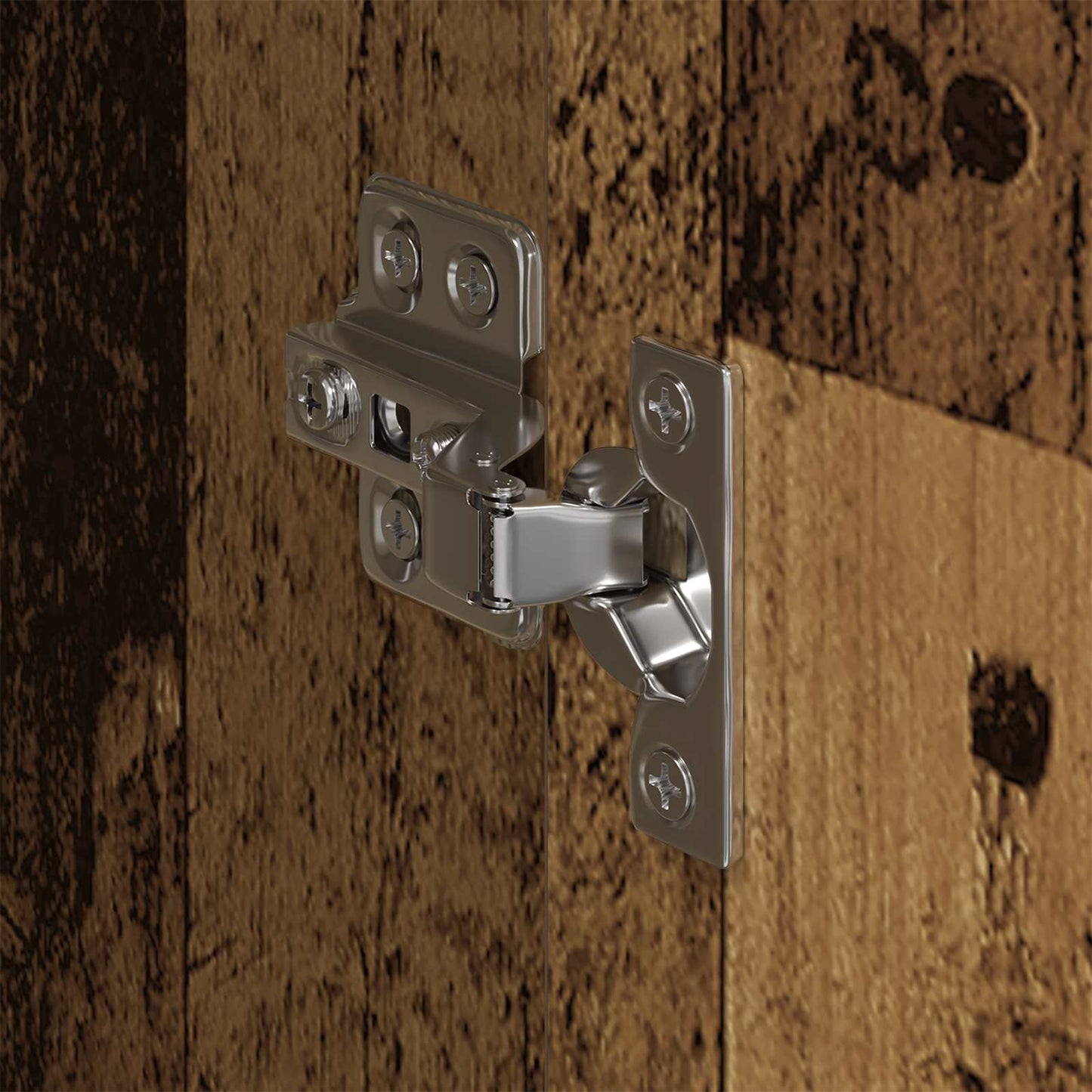 Warderobe 2 pcs Oud Hout 50 x 50 x 200 cm Bewerkt hout