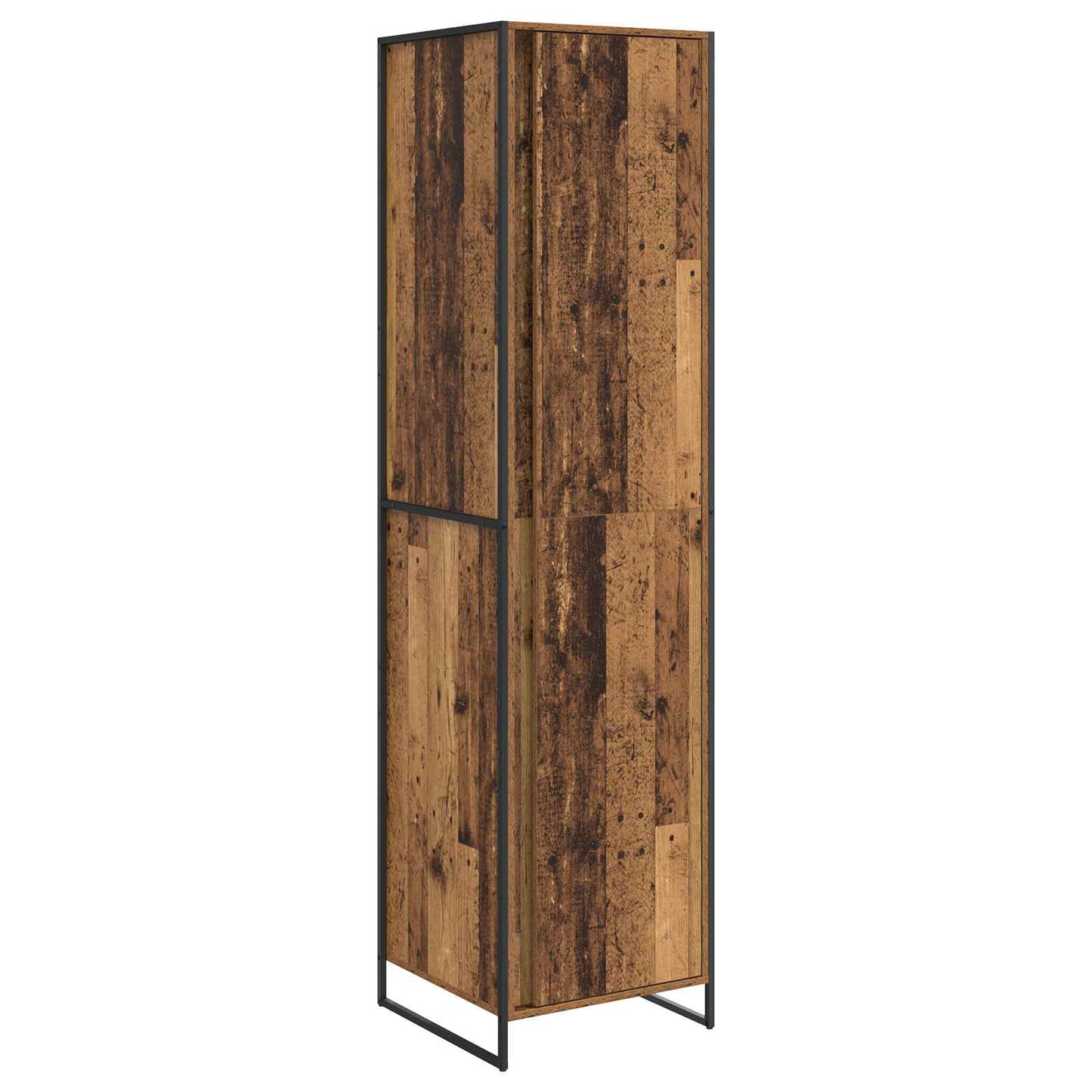 Warderobe 2 pcs Oud Hout 50 x 50 x 200 cm Bewerkt hout