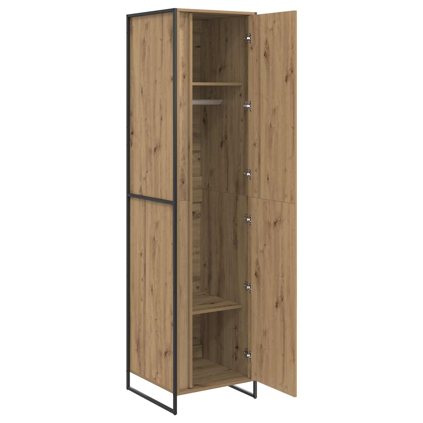 Warderobe met opslag 2 pcs Ambachtelijk eiken 50 x 50 x 200 cm