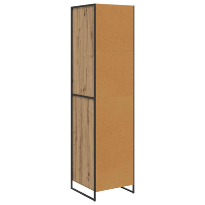 Warderobe met opslag 2 pcs Ambachtelijk eiken 50 x 50 x 200 cm
