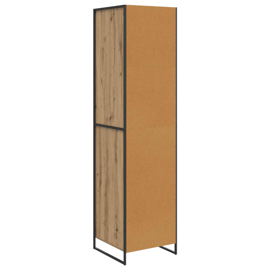 Warderobe met opslag 2 pcs Ambachtelijk eiken 50 x 50 x 200 cm