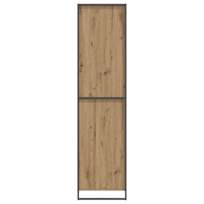 Warderobe met opslag 2 pcs Ambachtelijk eiken 50 x 50 x 200 cm