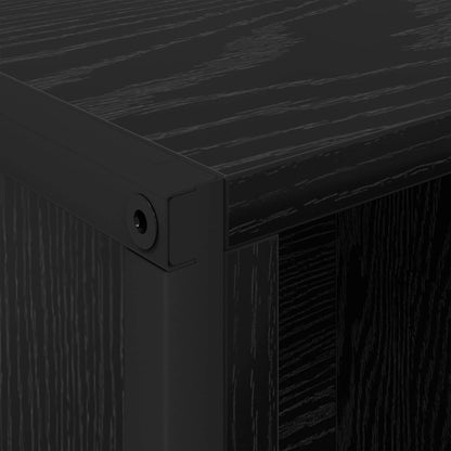 Boekenkast 2 pcs Zwart Eiken 99,5 x 30 x 108,5 cm Bewerkt hout