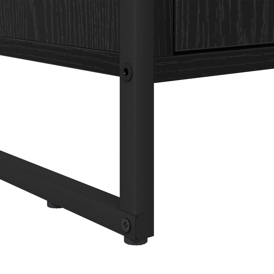 Boekenkast 2 pcs Zwart Eiken 99,5 x 30 x 108,5 cm Bewerkt hout