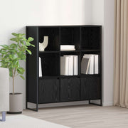 Boekenkast 2 stuks 99,5x30x108 cm zwart eiken