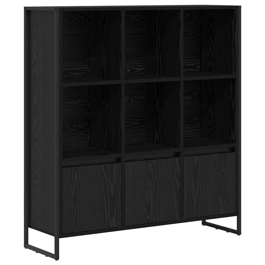 Boekenkast 2 pcs Zwart Eiken 99,5 x 30 x 108,5 cm Bewerkt hout