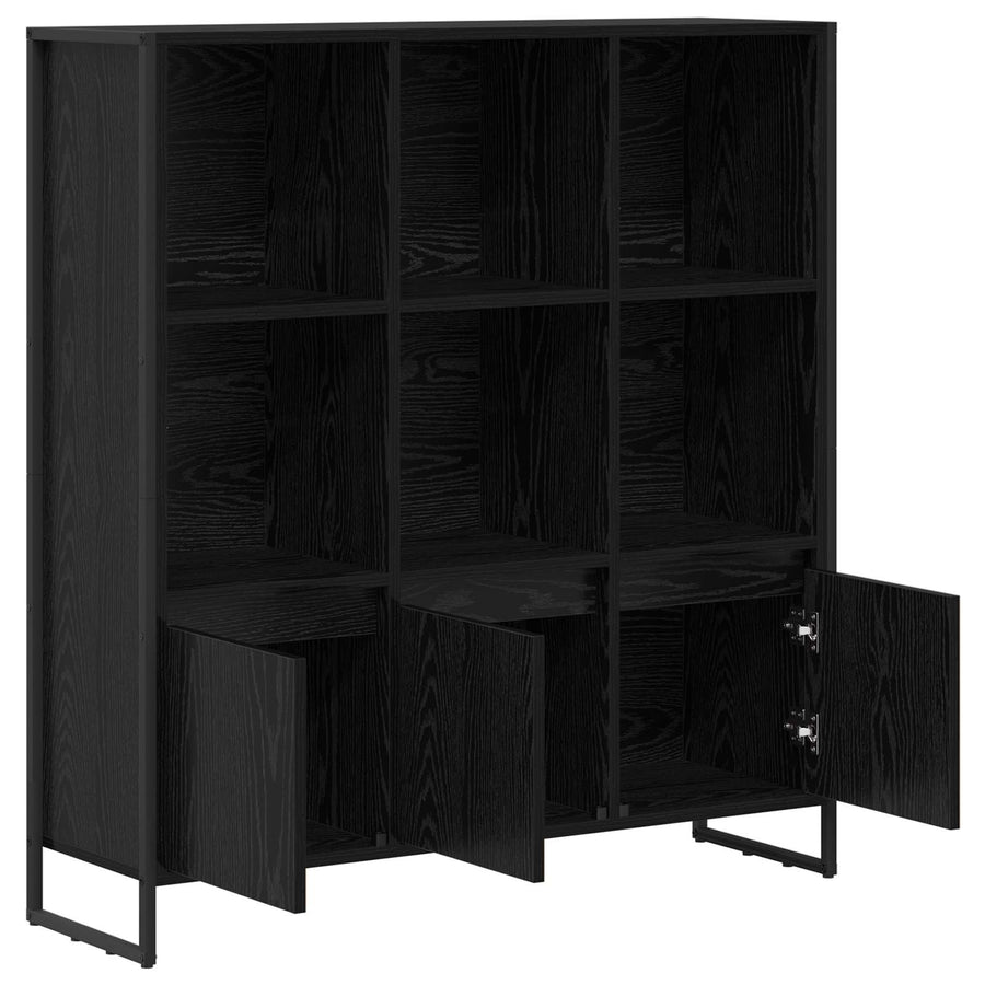 Boekenkast 2 pcs Zwart Eiken 99,5 x 30 x 108,5 cm Bewerkt hout
