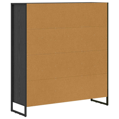 Boekenkast 2 pcs Zwart Eiken 99,5 x 30 x 108,5 cm Bewerkt hout