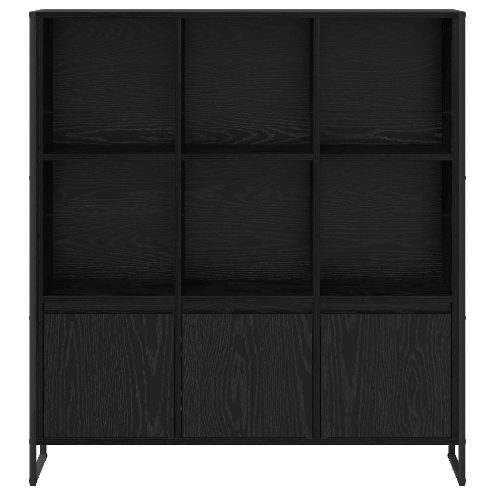 Boekenkast 2 pcs Zwart Eiken 99,5 x 30 x 108,5 cm Bewerkt hout