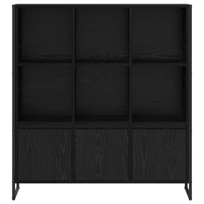 Boekenkast 2 pcs Zwart Eiken 99,5 x 30 x 108,5 cm Bewerkt hout
