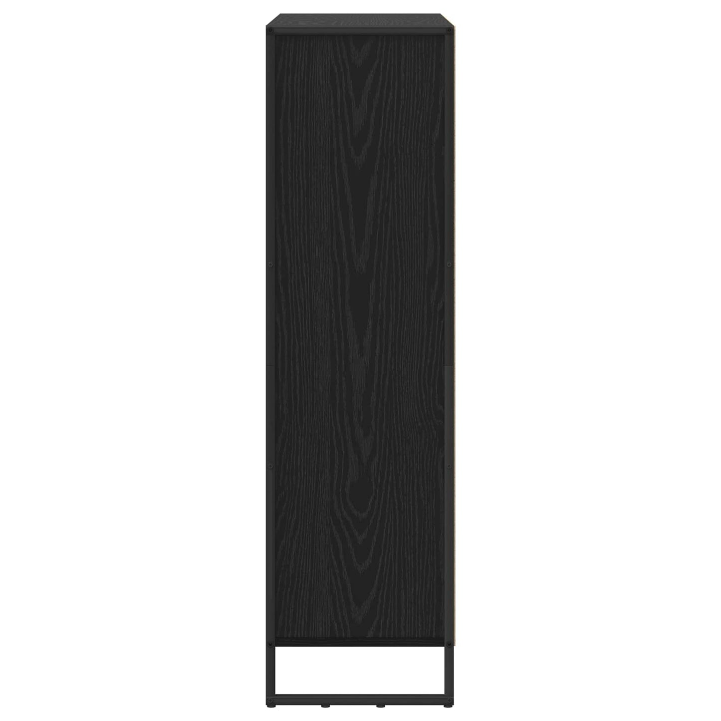 Boekenkast 2 pcs Zwart Eiken 99,5 x 30 x 108,5 cm Bewerkt hout