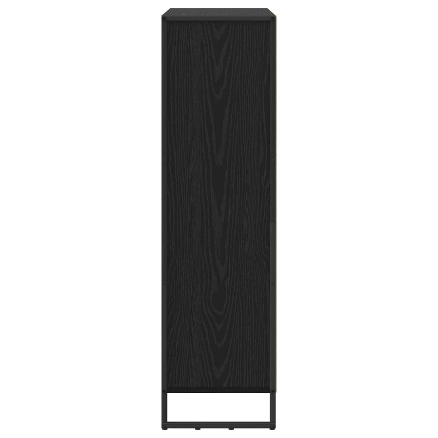 Boekenkast 2 pcs Zwart Eiken 99,5 x 30 x 108,5 cm Bewerkt hout