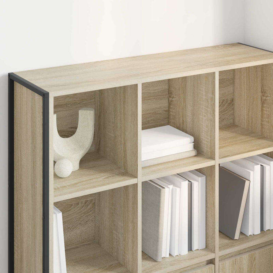 Boekenkast 2 pcs Sonoma 99,5 x 30 x 108,5 cm Bewerkt hout
