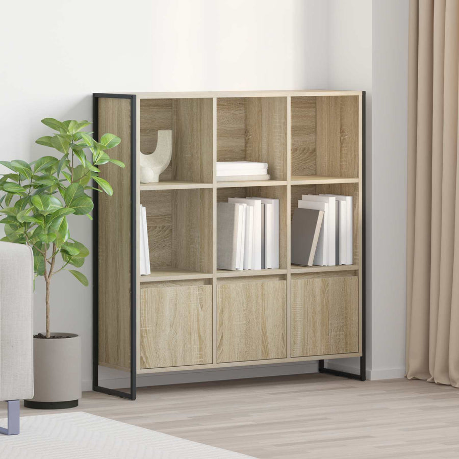 Boekenkast 2 pcs Sonoma 99,5 x 30 x 108,5 cm Bewerkt hout