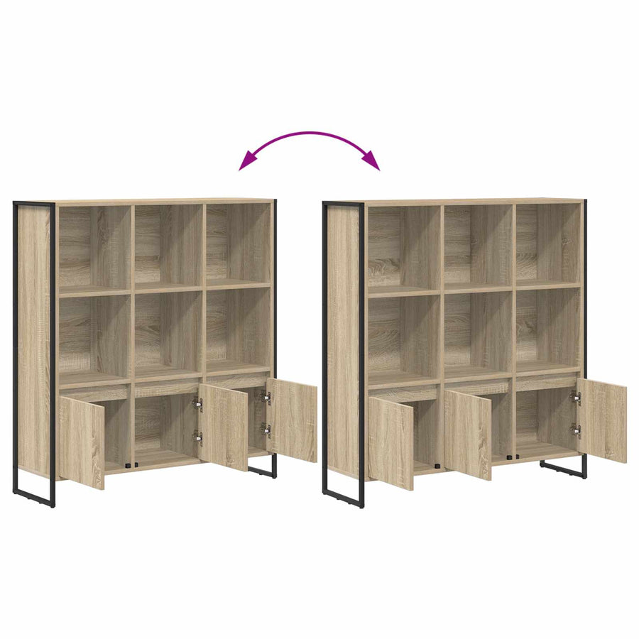 Boekenkast 2 pcs Sonoma 99,5 x 30 x 108,5 cm Bewerkt hout